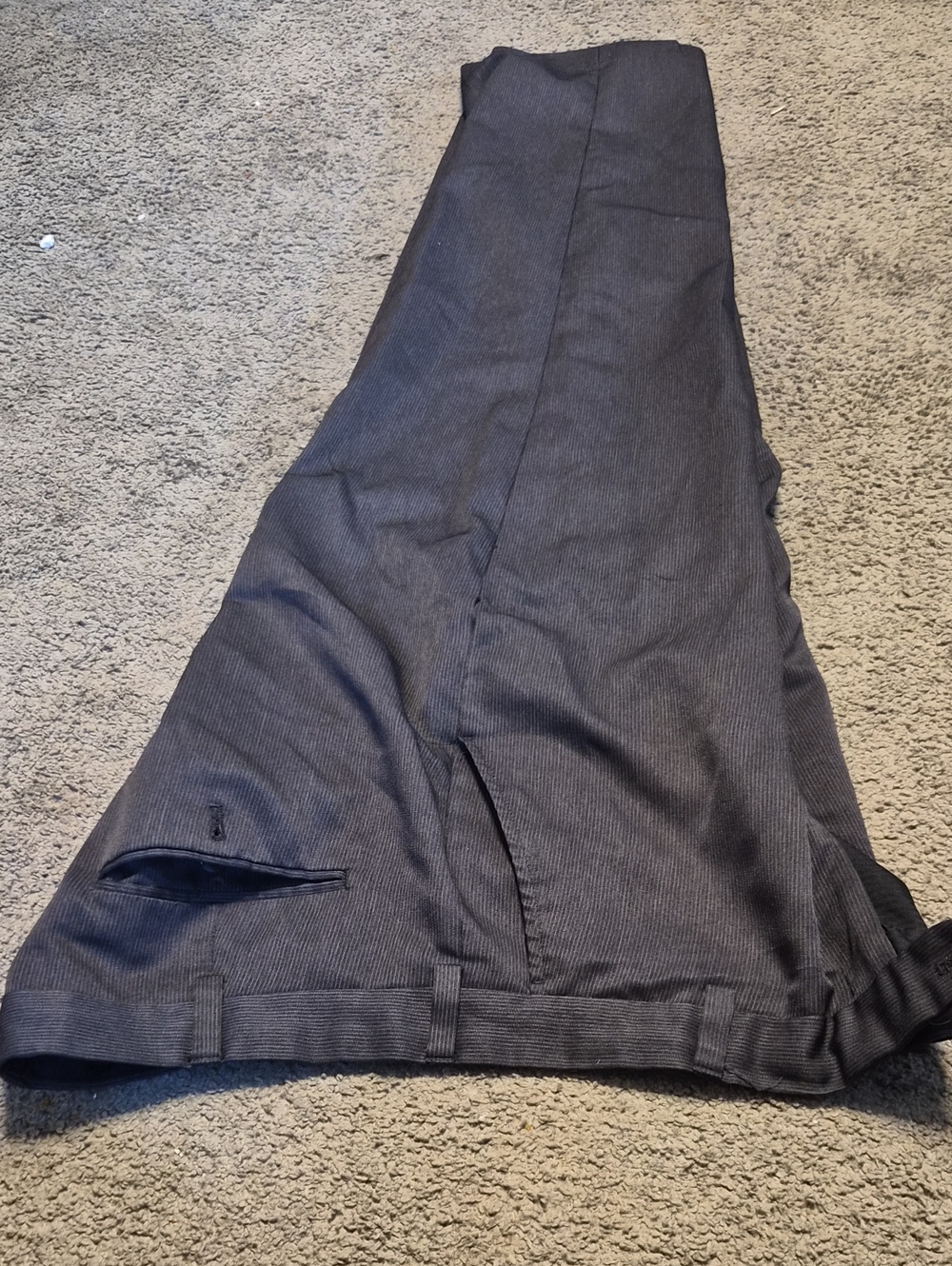 Men's Straight Fit Dress Pants - Charcoal Gray